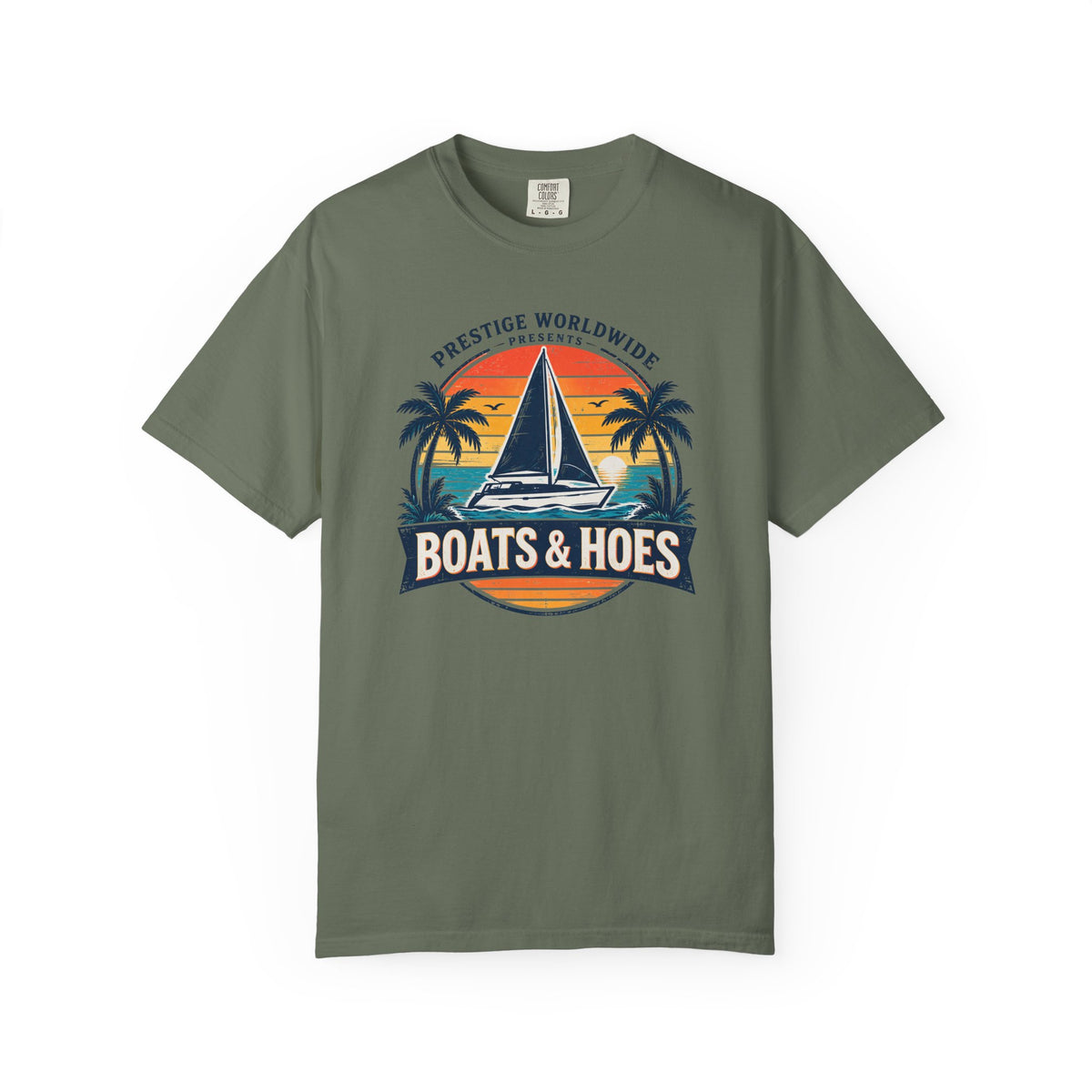 Boats & Hoes Vintage Sailboat Tee