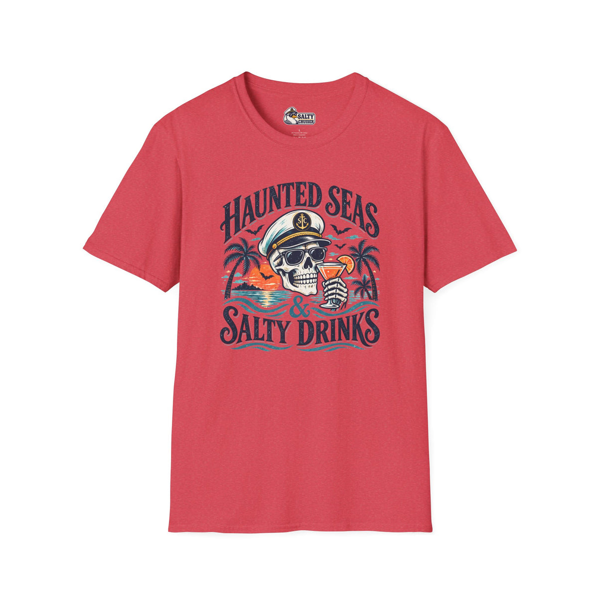 Haunted Seas & Salty Drinks Halloween Cruise Tee