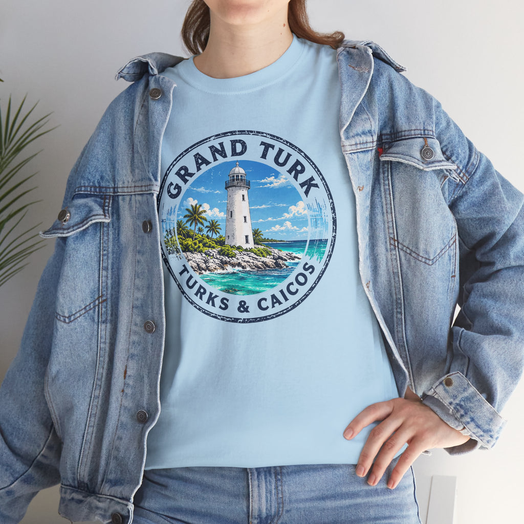 Grand Turk Lighthouse Vintage Souvenir Tee