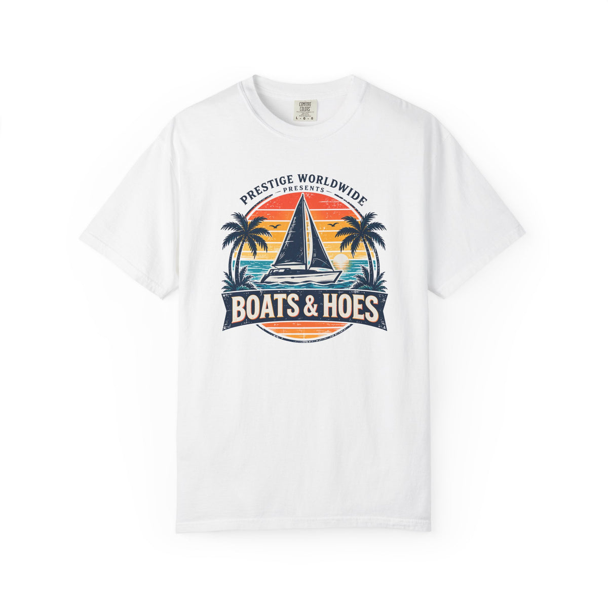 Boats & Hoes Vintage Sailboat Tee