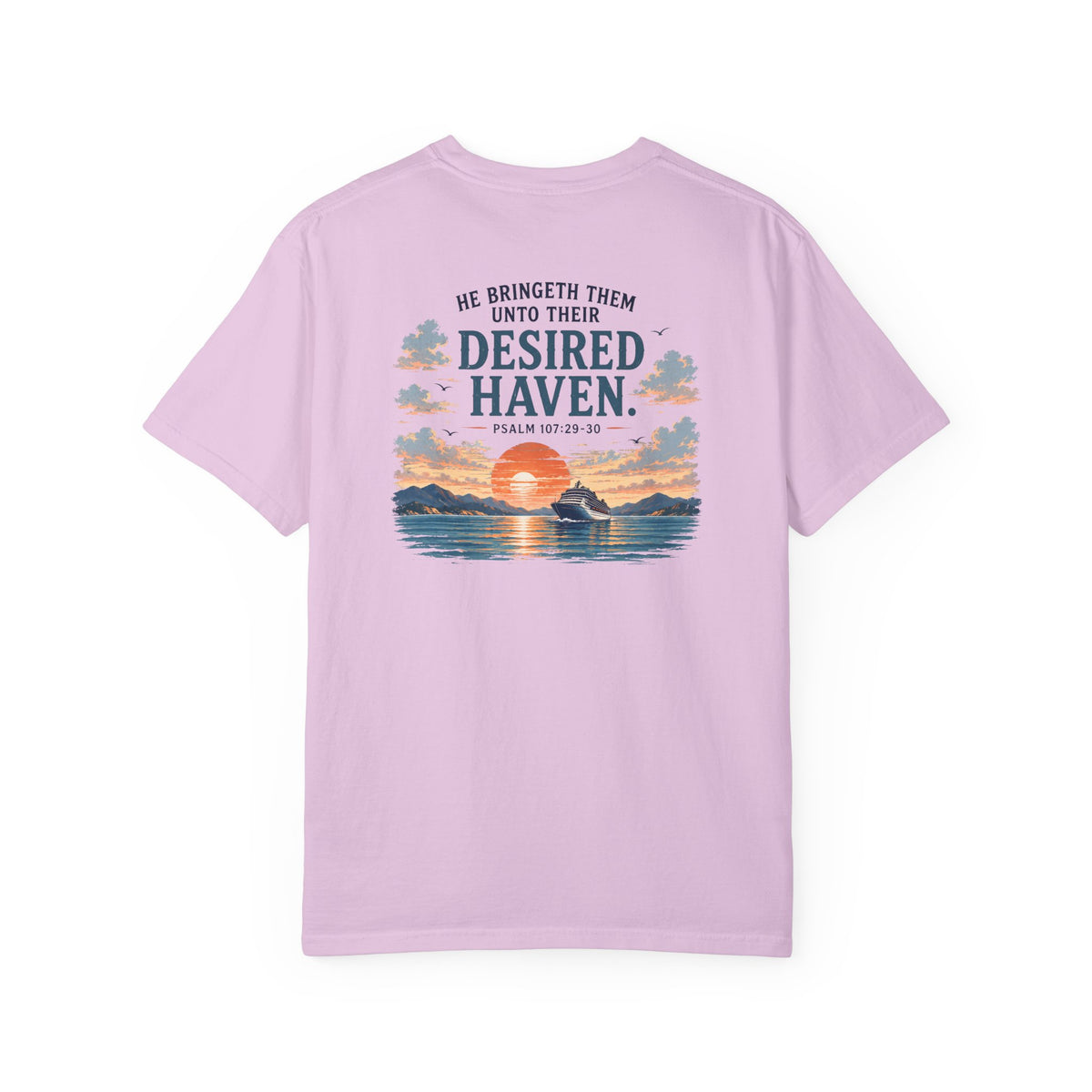 Desired Haven, Psalm 107:29–30, Front and Back