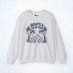 Boats & Ho Ho Hoes Tropical Christmas Sweatshirt