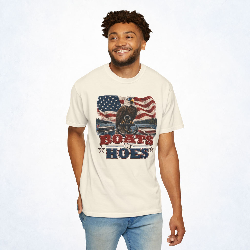 Boats N’ Hoes Patriotic Eagle Graphic Tee