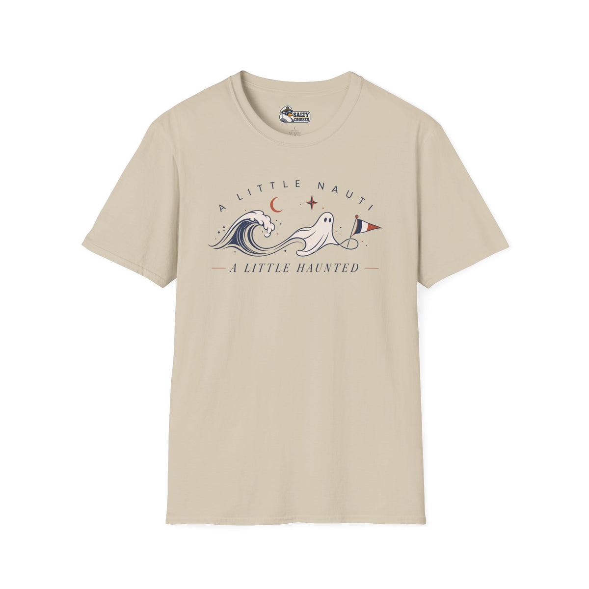 A Little Nauti A Little Haunted Ghost Wave Cruise Tee