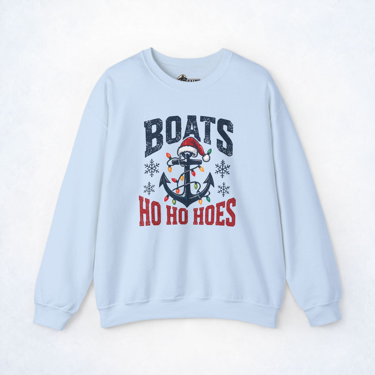 Boats & Ho Ho Hoes Nautical Christmas Sweatshirt