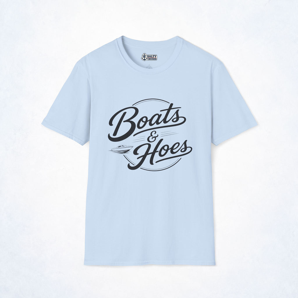 Boats & Hoes Retro Speedboat Graphic Tee