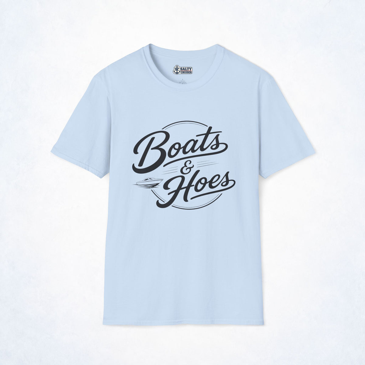 Boats & Hoes Retro Speedboat Graphic Tee