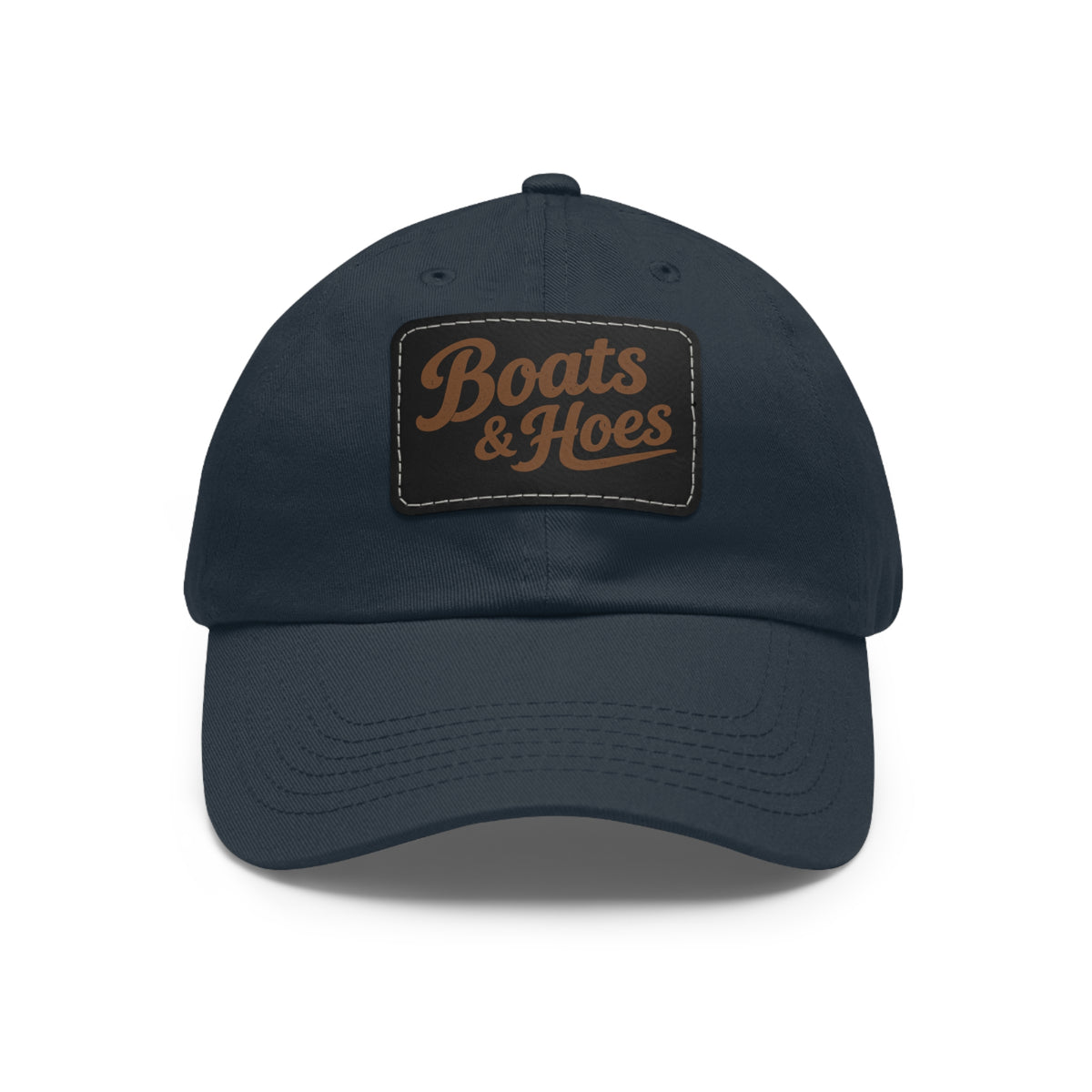 Boats & Hoes Leather Patch Dad Hat