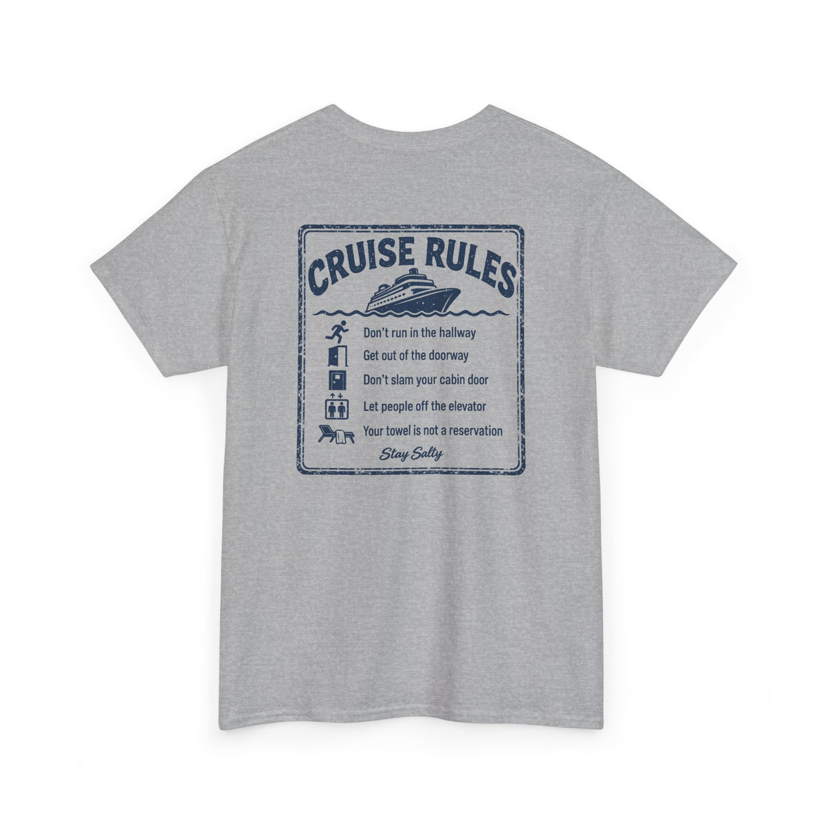 Cruise Rules Front and Back Tee