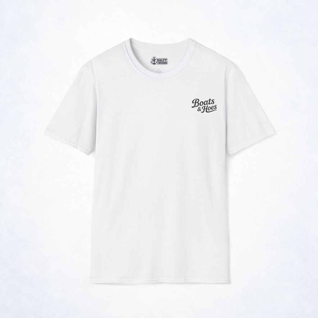 Boats & Hoes Carnival Wine Mixer Front and Back Tee