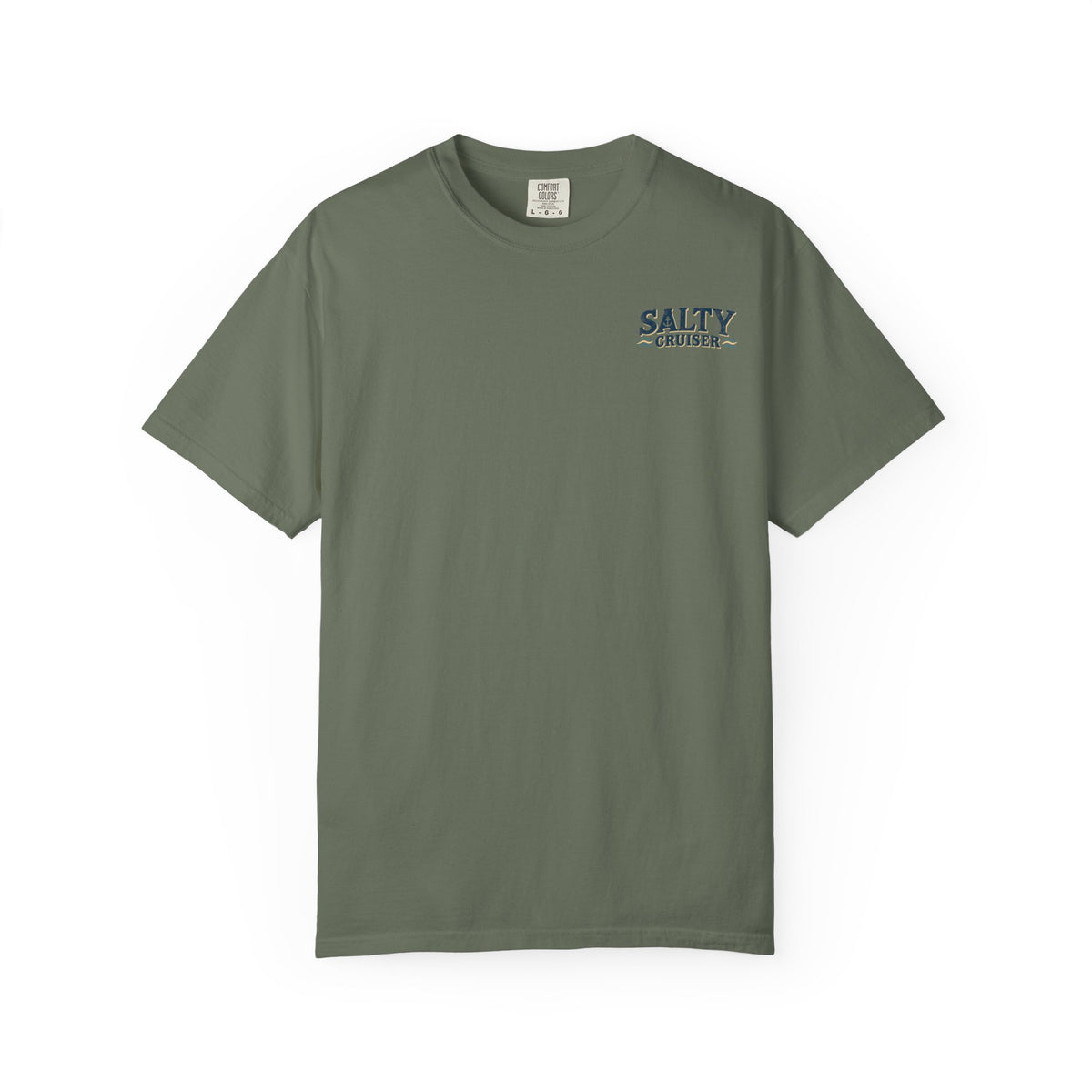 Salty Cruiser Sunset Cruise Front and Back Tee