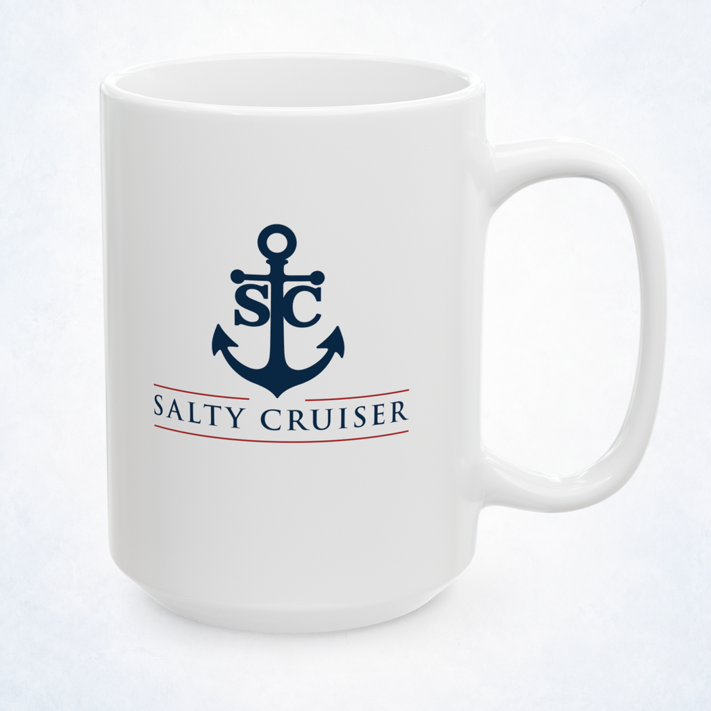 Salty Cruiser Anchor Logo Ceramic Mug