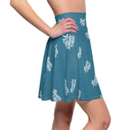 Boats & Hoes Sea Blue Skater Skirt