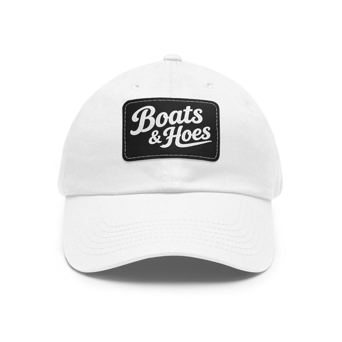 Boats & Hoes Leather Patch Dad Hat