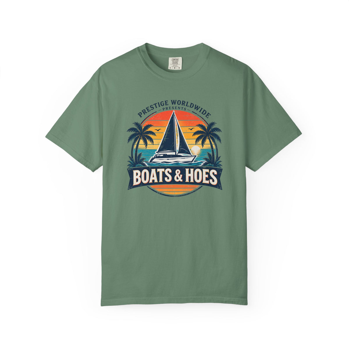 Boats & Hoes Vintage Sailboat Tee
