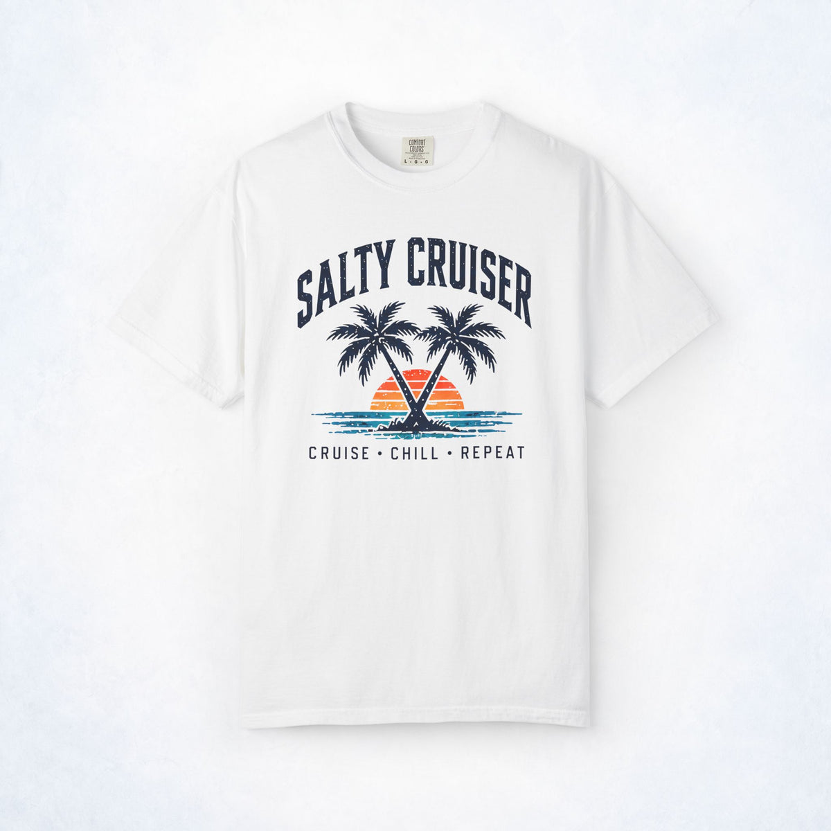 Salty Cruiser Cruise Chill Repeat Tee