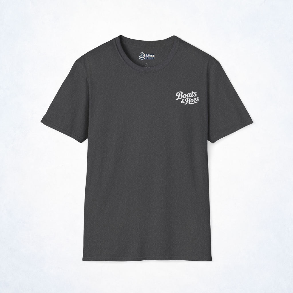 Boats & Hoes Carnival Wine Mixer Front and Back Tee
