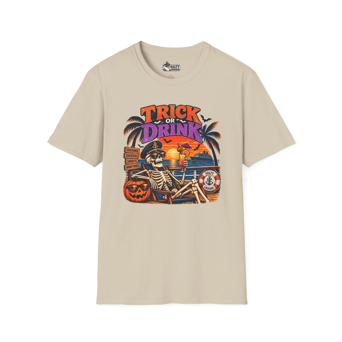 Trick or Drink Halloween Cruise Tee