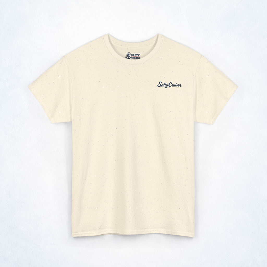Salty Cruiser Tropical Pier Front and Back Tee