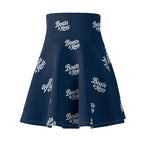 Boats & Hoes Navy Skater Skirt