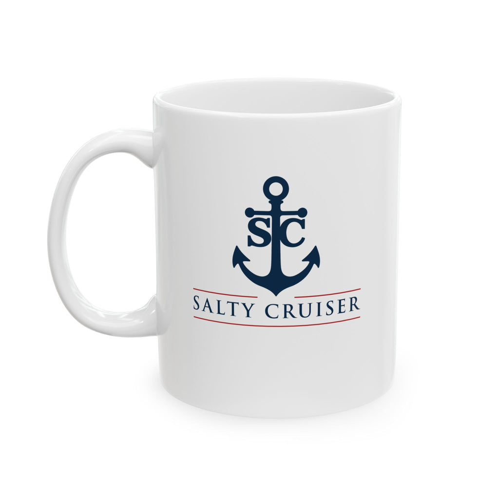 Salty Cruiser Anchor Logo Ceramic Mug