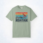 Roatán Honduras Macaw Retro Cruise Tee