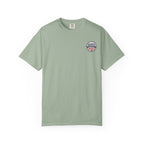 Boats & Hoes Vintage Nautical Badge Front and Back Tee