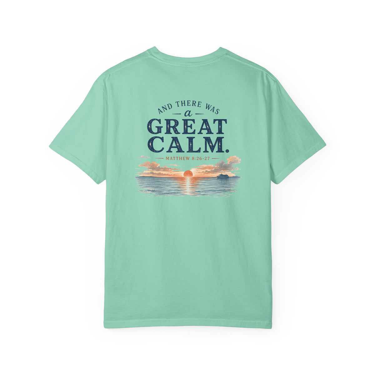 And There Was a Great Calm, Matthew 8:26-27, Front and Back
