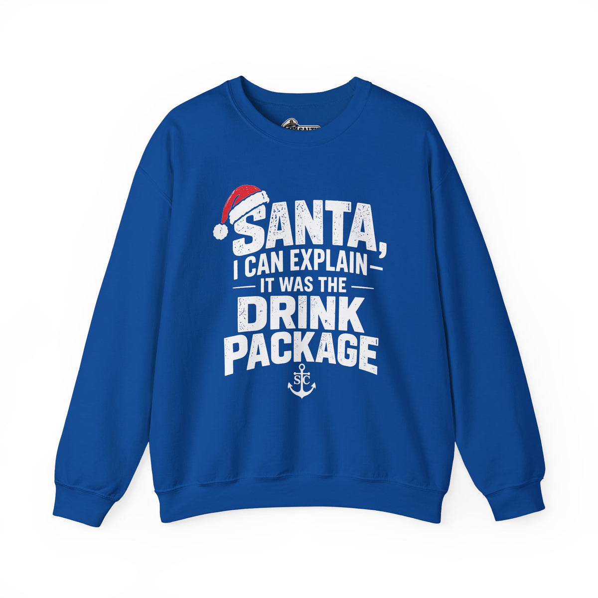 Santa, I Can Explain Drink Package Christmas Sweatshirt