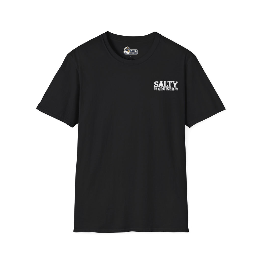 All Aboard Means All Aboard Pier Runner Front and Back Cruise Tee