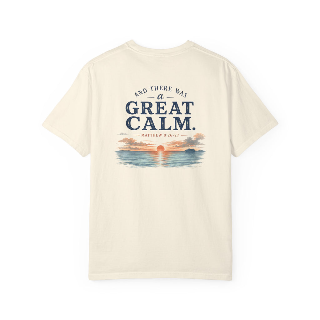 And There Was a Great Calm, Matthew 8:26-27, Front and Back