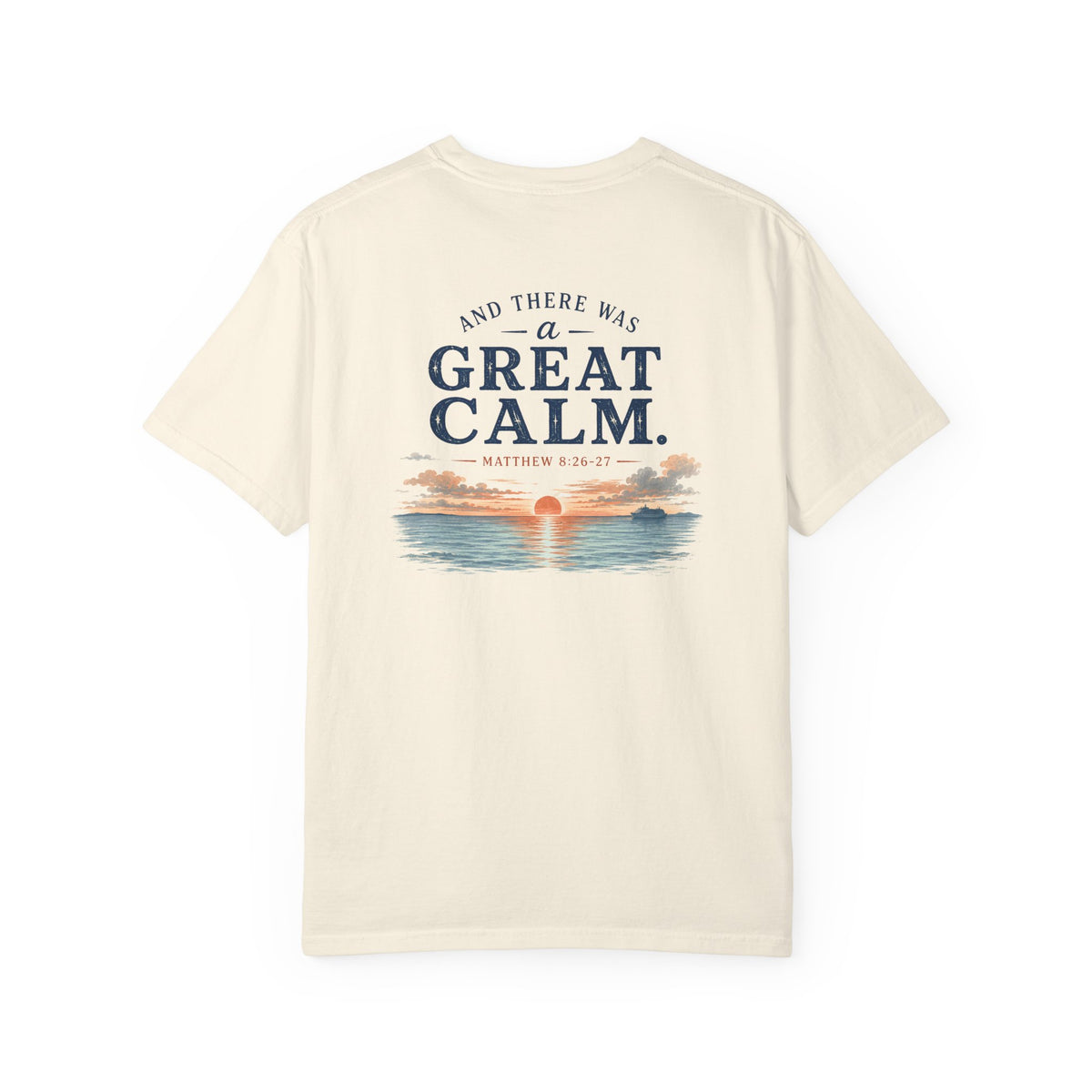 And There Was a Great Calm, Matthew 8:26-27, Front and Back