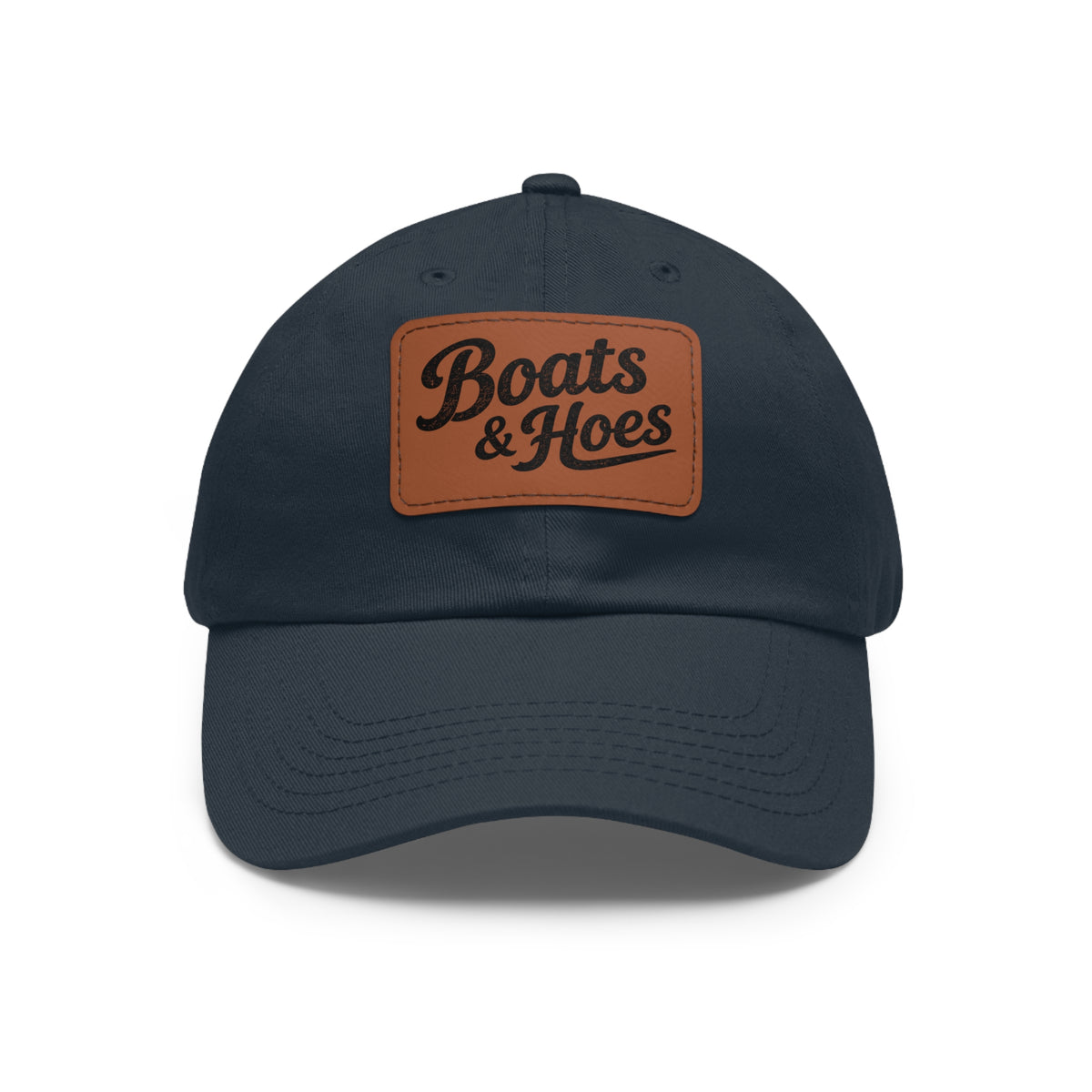 Boats & Hoes Leather Patch Dad Hat