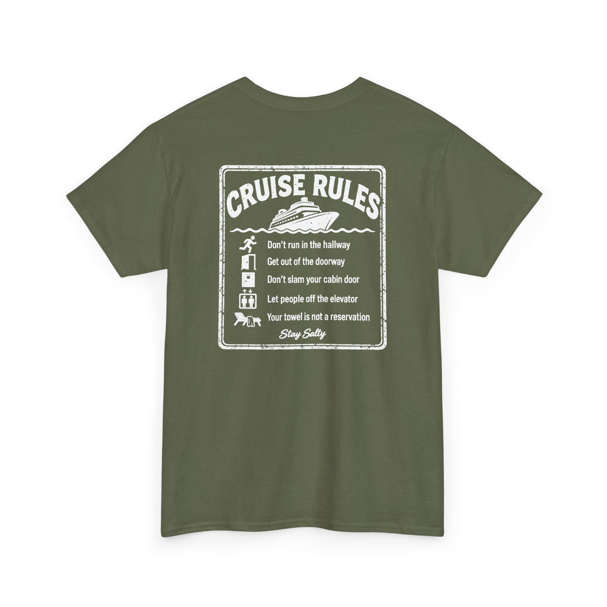 Cruise Rules Front and Back Tee