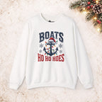 Boats & Ho Ho Hoes Nautical Christmas Sweatshirt