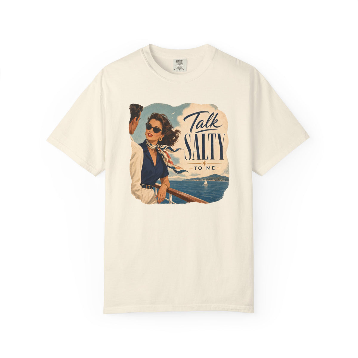Talk Salty to Me Vintage Poster Cruise Tee