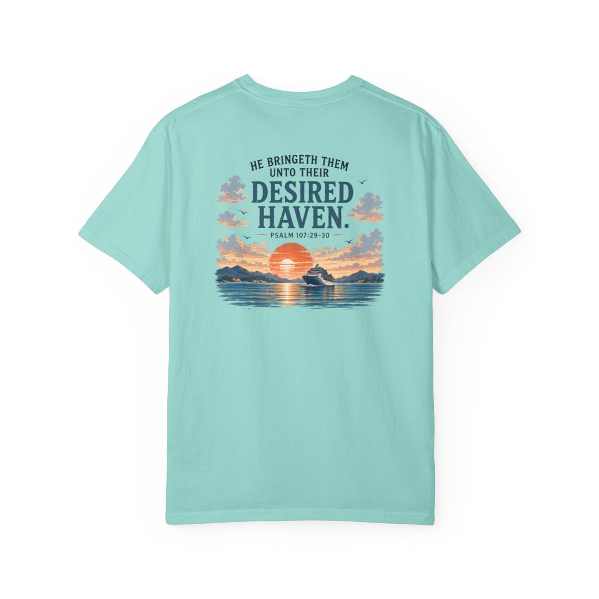Desired Haven, Psalm 107:29–30, Front and Back