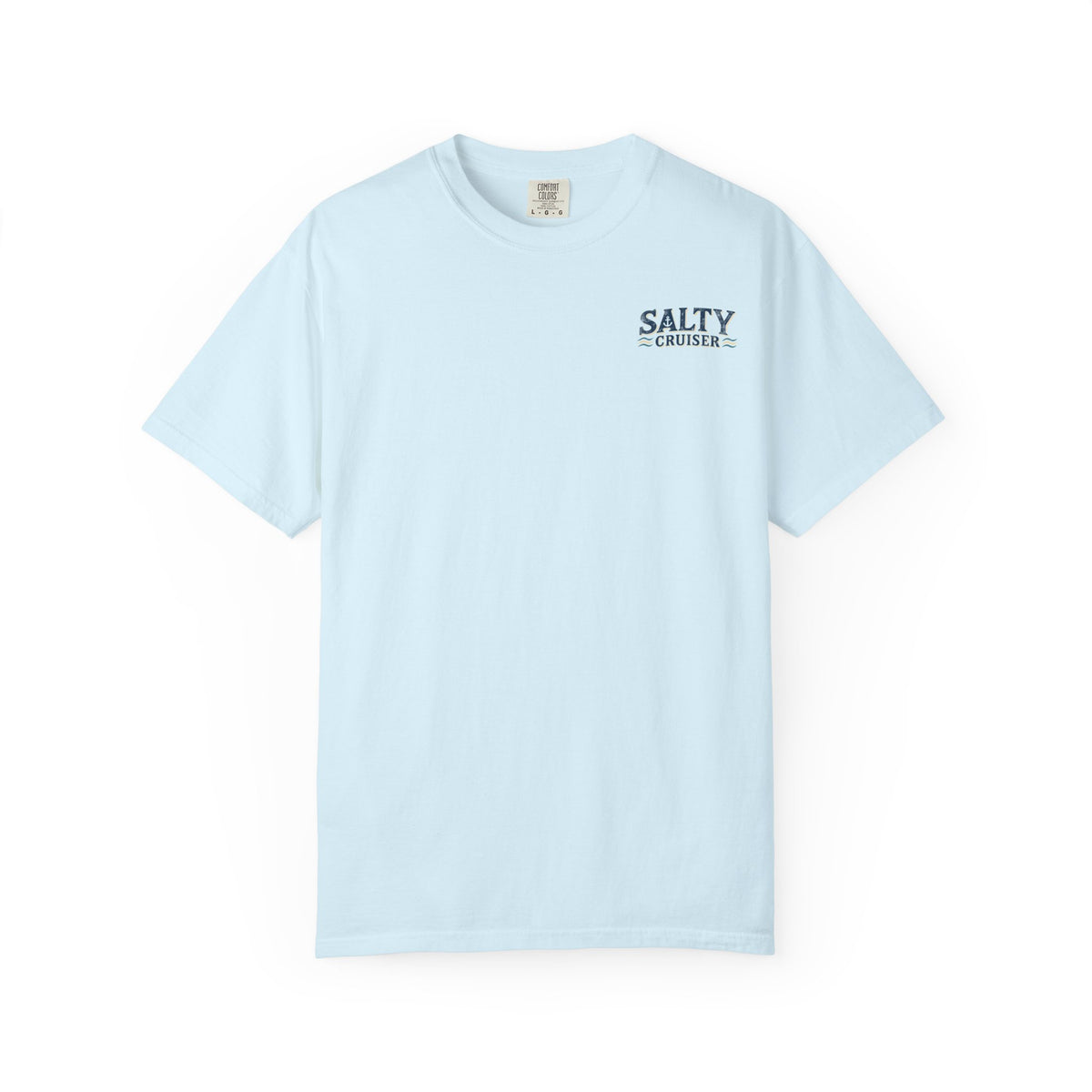 Salty Cruiser Sunset Cruise Front and Back Tee