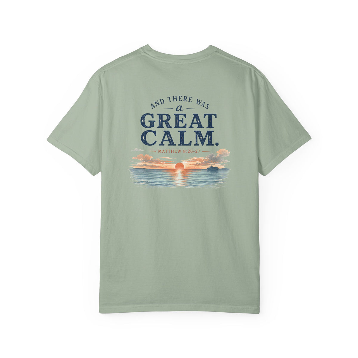 And There Was a Great Calm, Matthew 8:26-27, Front and Back