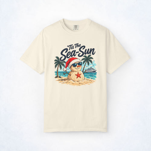 ’Tis the Sea-Sun Tropical Christmas Cruise Tee