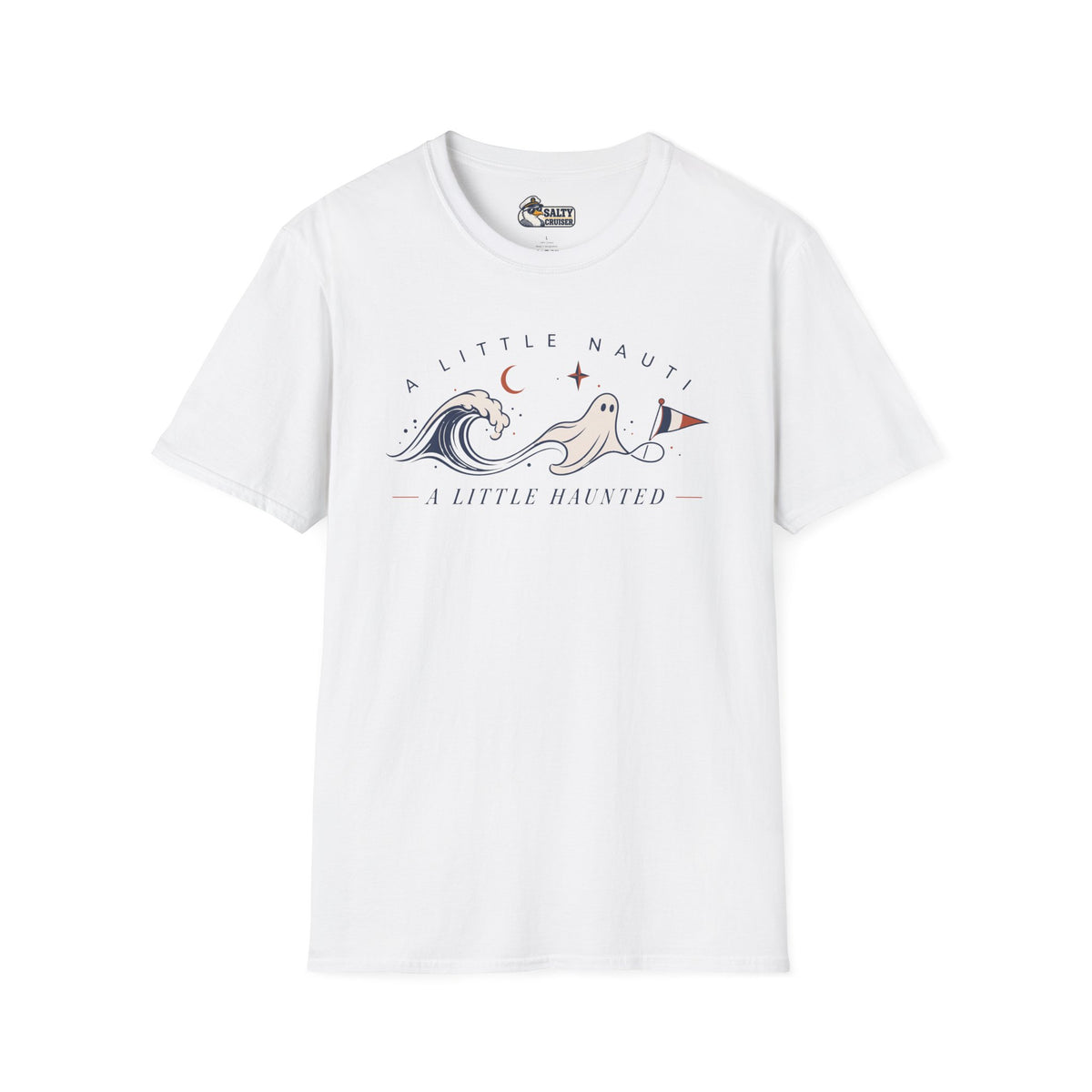 A Little Nauti A Little Haunted Ghost Wave Cruise Tee