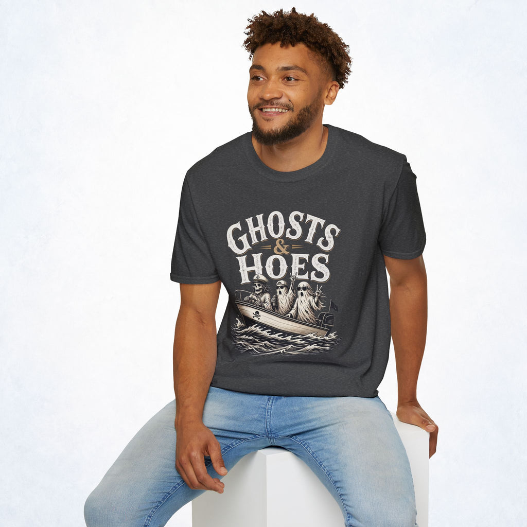 Ghosts & Hoes Halloween Boating Tee