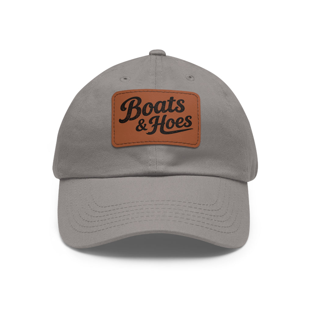 Boats & Hoes Leather Patch Dad Hat