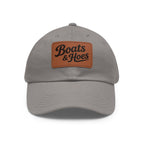 Boats & Hoes Leather Patch Dad Hat