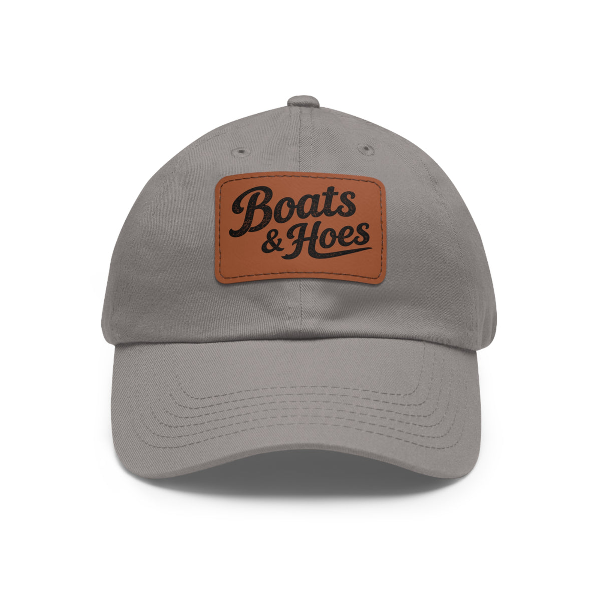 Boats & Hoes Leather Patch Dad Hat