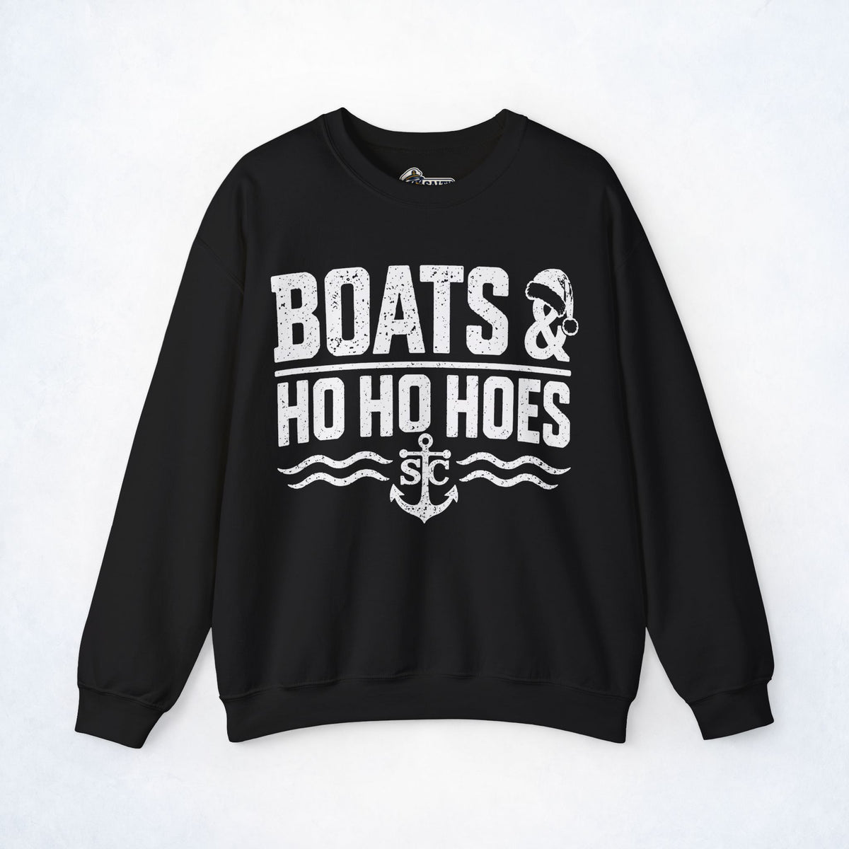 Boats & Ho Ho Hoes Christmas Crewneck Sweatshirt