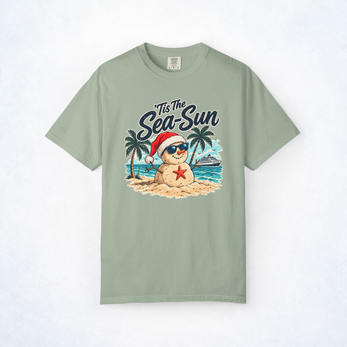 ’Tis the Sea-Sun Tropical Christmas Cruise Tee