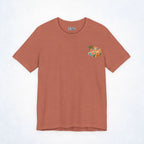 Beaches & Hoes Tropical Sunset Front & Back Tee