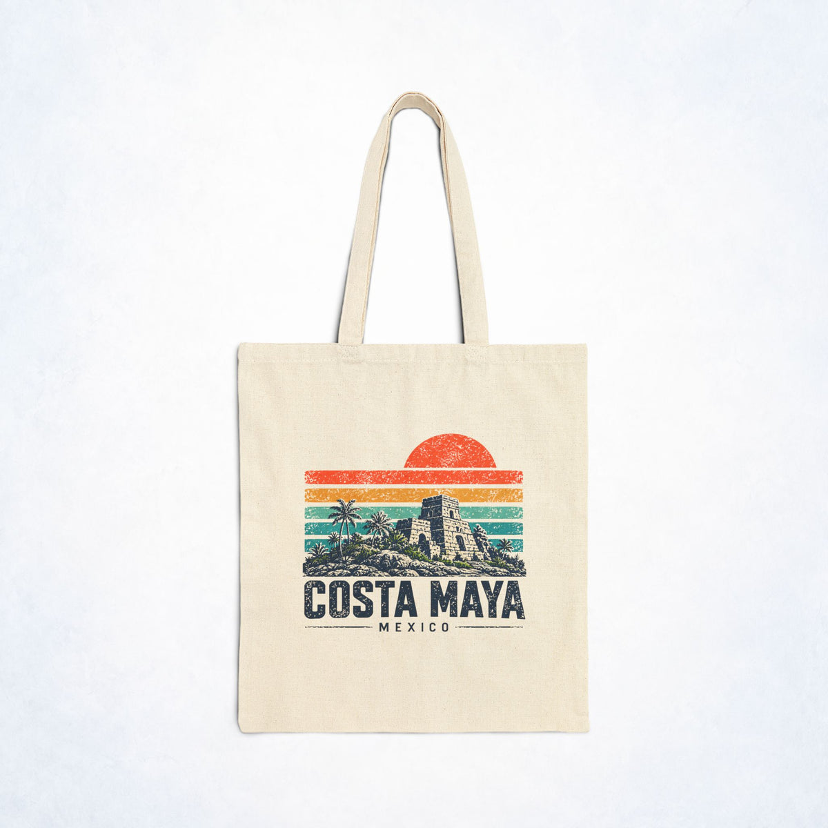 Costa Maya Mexico Cotton Canvas Tote Bag