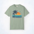 Salty Cruiser Retro Sunset Palm Tee